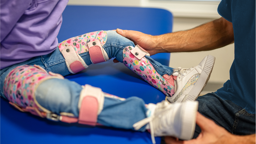 Knie, enkel, voetorthese